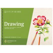 Альбом для рисования 24л., А4, на гребне Greenwich Line «Botanical. Peony», 160г/м2, глянцевая ламинация, перфорация на отрыв