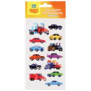 Наклейки гелевые Мульти-Пульти «Машины», 10*22см, 13 наклеек, инд. уп., европодвес