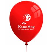 Воздушный шар «Канцмир» (красный), розетка+палочка