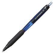 Ручка шариковая масляная автоматическая с грипом UNI (Япония) «JetStream», СИНЯЯ, узел 0,7 мм, линия письма 0,35 мм, SXN-101-07 BLUE