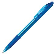 Ручка шариковая масляная автоматическая с грипом PENTEL (Япония) «Fine Line», СИНЯЯ, линия письма 0,27 мм, BK417-CN