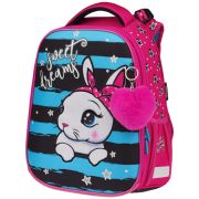 Ранец Berlingo Expert Max «Little bunny» 37*28*16см, 2 отделения, анатомическая спинка, дождевик в комплекте