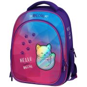 Ранец Berlingo Expert Light облегченный «Hello meow» 38*28*15см, 3 отделения, 2 кармана, анатомическая спинка