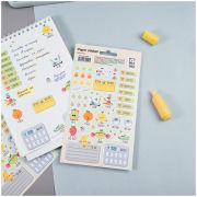 Наклейки бумажные для ежедневников MESHU «Work out», 12*21см, 45 наклеек, европодвес