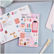 Наклейки бумажные для ежедневников MESHU «Sweet home», 12*21см, 62 наклейки, европодвес