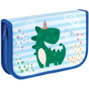 Пенал 1 отделение, 210*130 Мульти-Пульти «Dino», две откидные секции, ткань