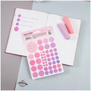 Наклейки бумажные MESHU «Beauty planner pink», 12*18см, 47 наклеек, европодвес