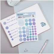 Наклейки бумажные MESHU «Beauty planner blue», 12*18см, 47 наклеек, европодвес