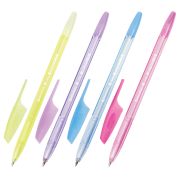 Ручка шариковая BRAUBERG «X-333» PASTEL, СИНЯЯ, корпус тонированованный ассорти, узел 0,7 мм, линия письма 0,35 мм, 142830
