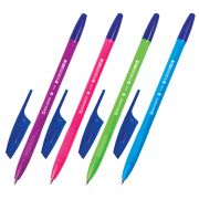 Ручка шариковая BRAUBERG «X-333» NEON SOLID, СИНЯЯ, корпус ассорти, узел 0,7 мм, линия письма 0,35 мм, 142831