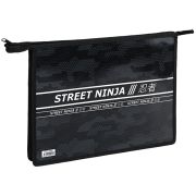 Папка для тетрадей 2 отделения А4 ArtSpace «Ninja», пластик, фольга, на молнии