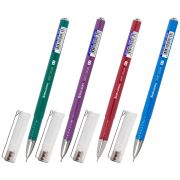 Ручка шариковая масляная BRAUBERG «Oxet Color», СИНЯЯ, корпус ассорти, В ДИСПЛЕЕ, игольчатый узел 0,7 мм, линия письма 0,35 мм, 143003