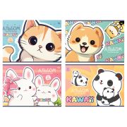 Альбом для рисования 08л., А4, на скрепке BG «Kawaii»