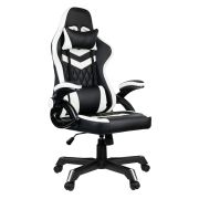 Кресло игровое Helmi HL-S11 «Chess», экокожа черная/белая