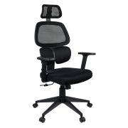 Кресло руководителя Helmi HL-E36 «Support», ткань черная