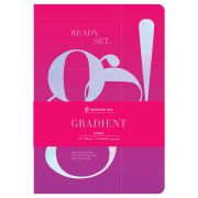 Тетрадь 40л., А5, клетка на сшивке Greenwich Line «Gradient», софт-тач, тиснение фольгой, тон. блок 80г/м2