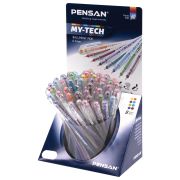 Ручка шариковая масляная PENSAN «My-Tech Colored», палитра ярких цветов АССОРТИ, 0,7 мм, дисплей, 2240, 2240/S60R-8