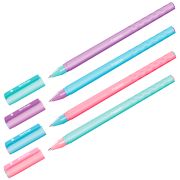 Ручка гелевая Berlingo «Haze» черная, 0,5мм, прорезин. корпус, корпус ассорти