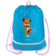 Мешок для обуви 1 отделение Berlingo «Little foxy», 510*400мм, расшир. дно, светоотражающая лента, карман на молнии