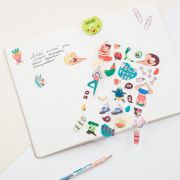 Наклейки ПВХ MESHU «Yoga lover», 10*21см, 36 наклеек, инд. уп., европодвес