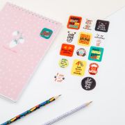 Наклейки гелевые MESHU «Motivation», 10*22см, 15 наклеек, инд. уп., европодвес