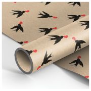 Упаковочная бумага крафт 70*100см, MESHU «Swallows», 70г/м2