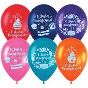 Воздушные шары,  50шт., М12/30см, MESHU «Sweet day», пастель, ассорти