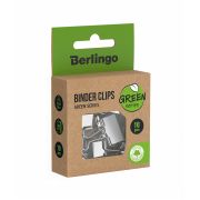Зажимы для бумаг 19мм, Berlingo «Green Series», 10шт., крафт упак., европодвес