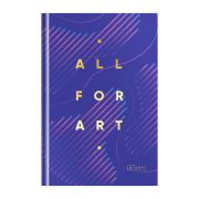 Ежедневник недатированный А5, 160л., 7БЦ, OfficeSpace «Моноколор. All for art», матовая ламинация, тиснение золотой фольгой