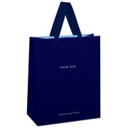 Пакет подарочный 11*14*6,5см MESHU «Indigo Hills», отд. фольгой, выб. лак, матовая ламинация