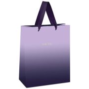Пакет подарочный 11*14*6,5см MESHU «Duotone. Purple gradient», отд. фольгой, матовая ламинация