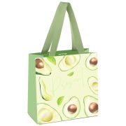 Пакет подарочный 20*20*10см MESHU «Avocado», отд. фольгой, матовая ламинация
