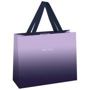 Пакет подарочный 23*18*10см MESHU «Duotone. Purple gradient», отд. фольгой, матовая ламинация