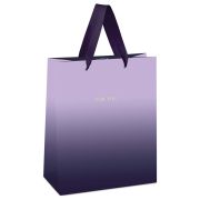 Пакет подарочный 26*32*12см MESHU «Duotone. Purple gradient», отд. фольгой, матовая ламинация