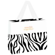 Пакет подарочный 32*26*12см MESHU «Animal print», отд. фольгой, матовая ламинация