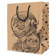 Пакет подарочный 18*23*10см ArtSpace «Space Cat», крафт