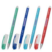 Ручка стираемая гелевая ЮНЛАНДИЯ «Звёзды», СИНЯЯ, корпус ассорти, игольчатый узел 0,5 мм, линия письма 0,35 мм, 143653