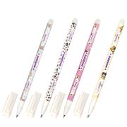 Ручка стираемая гелевая ЮНЛАНДИЯ «Котята», СИНЯЯ, корпус ассорти, узел 0,5 мм, линия письма 0,35 мм, 143659