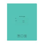 Тетрадь 12л., клетка BG «Отличная», зеленая, 70г/м2