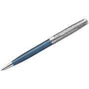 Ручка шариковая Parker «Sonnet Metal & Blue Lacquer СT» черная, 1,0мм, поворот., подарочная упаковка