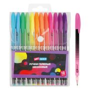 Набор гелевых ручек ArtSpace «Abstraction» 12шт.,12цв., 1,0мм, неоновые, ПВХ чехол