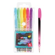 Набор гелевых ручек ArtSpace «Abstraction» 6шт.,06цв., 1,0мм, неоновые, ПВХ чехол