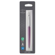 Ручка шариковая Parker «Jotter Victoria Violet Chrome CT» синяя, 1,0мм, кнопочный механизм, блистер