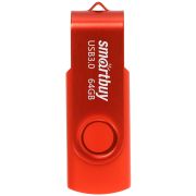 Память Smart Buy «Twist»  64GB, USB 3.0 Flash Drive, красный
